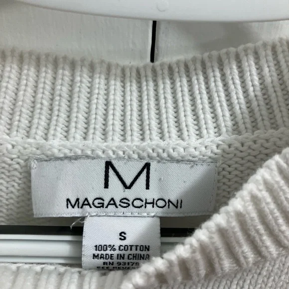 Magaschoni White Knit Sweater - Picture 4 of 6